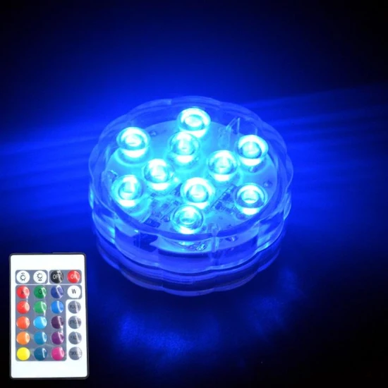 Lampada da bagno con luce da discoteca a LED sommergibile RGB, spettacolo di incandescenza, piscina, vasca idromassaggio, lampada SPA