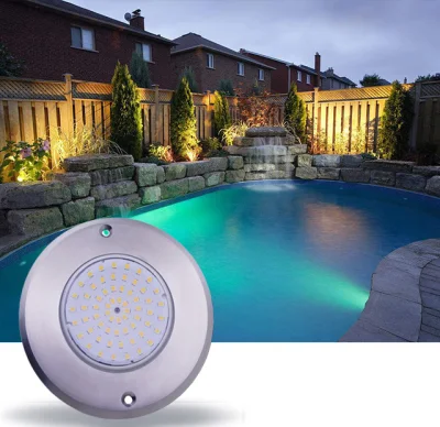 Luce per piscina 36W con montaggio a parete AC12/24V RGB 120V Luce LED per piscina in acciaio inossidabile