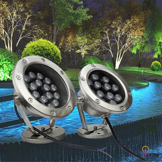 Lampade per fontane da esterno RGB IP66 Faretto subacqueo sotterraneo a LED per l'illuminazione della piscina